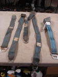 1966 1967 Chevy Pontiac Olds Buick Blue Seat Belts & Retractor Robbins Gm Oem. Fixed Price $97.00.