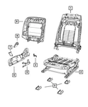Genuine Mopar Front Seat Anchor Bolt Cover 1UV75DX9AB. Fixed Price $61.85.
