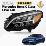 6-PINS Led Headlight For 2020-2022 Mercedes Benz Class W205 Left Driver Side. Fixed Price $219.99.