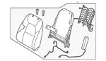 Genuine Mazda Seat Back Assembly KN3V-88-180-02. Fixed Price $2420.87.