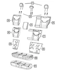 Genuine Mopar Rear Seat Cushion Cover 6GA86PS4AC. Fixed Price $363.29.