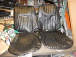 New Blem Repo 1969 Gto Lemans Front Bucket Seat Covers Black Pui. Fixed Price $299.99.