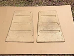 1973-1977 Chevrolet K5 Blazer Jimmy High Back Bucket Seat Plastic Trims. Fixed Price $125.00.