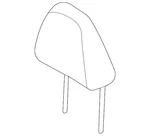 Genuine Nissan Headrest 86400-6RA0A. Fixed Price $233.94.