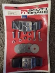 Scott Drake Sb-bk-h Seat Belt Set With Mustang Emblem Black Pair. Fixed Price $100.00.