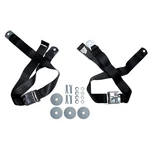 Seat Belt W/ Tri-bar Running Horse Emblem Pair Mustang 65-73 Black. Fixed Price $124.95.
