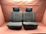 Bmw E12 530I 528I Front Complete Seat Grey Cloth Pair Oem 86K Miles Damaged!. Fixed Price $189.00.