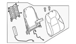 Genuine Mazda Seat Back Assembly KN3T-88-130-02. Fixed Price $1788.95.