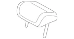 Genuine Audi Headrest Center 8V0-885-975-R-NOH. Fixed Price $511.46.