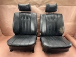 Bmw E28 533I 535I E23 733I Front Complete Seat Black Leather Pair Oem 137K Miles. Fixed Price $195.25.