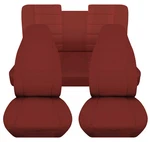 Front+rear Cotton Car Seat Covers Solid Black Fits 1964-1968 Plymouth Barracuda. Fixed Price $174.99.