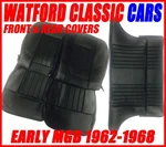 Mgb Gt Front And Rear Seat Covers 1962 -1968 Black With Piping. Fixed Price $260.00.