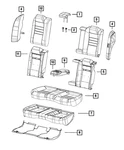 Genuine Mopar Rear Seat Cushion Cover 5ZC13DX9AA. Fixed Price $357.74.