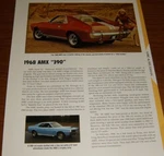 1968 Amc Amx 390 Specs Info Photo Javelin Sst 69 70 American Motors. Fixed Price $5.99.
