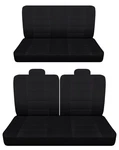 Fits 1969 1976 Chevy Impala 2DOOR Front 50-50 Top And Rear Bench Seat Covers. Fixed Price $159.99.