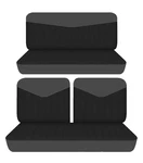 Fits 1958 1968 Ford Galaxie 2DOOR Front 50-50 Top And Rear Bench Seat Covers. Fixed Price $159.99.