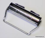 Pair Vintage Chrome Roll-a-belt Style Seat Retractors Model #100 Bw. Fixed Price $22.95.