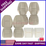 Front / 2ND Row Perf Seat Cover Tan Foam For 2007 2008 Cadillac Escalade. Fixed Price $153.99.