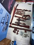 Mopar 1968 C-body Seat Belt Retractors Set Imperial Red With Hardware. Fixed Price $324.88.