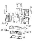 Genuine Mopar Rear Seat Back Cover 6EP79LA8AA. Fixed Price $318.00.