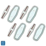 1968 Camaro Deluxe Seat Cover Emblems With Backing Plate Set Of 4. Fixed Price $89.99.
