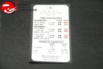 69-70 El Camino G70X14 Tires, Pressure Decal Gm Part # 3960682. Fixed Price $15.50.