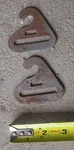 Sunbeam Tiger / Alpine Seat Belt Mount Plate Pr (2) Irving Air Chute Corvette ?. Fixed Price $35.00.