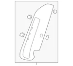 Genuine Honda Seat Back Bolster Assembly 84142-T20-A01ZA. Fixed Price $47.60.