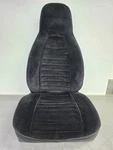 Used Original Recaro Porsche 911 912E Black Velour Passenger Bucket Seat Halves. Fixed Price $275.00.