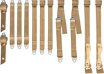 Pg Classic 3850-69BUK-650 Mopar 1968-69 A-body Seat Belt Set Bucket Tan. Fixed Price $775.95.