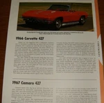 1966 Chevy Corvette 427 Specs Info Photo Convertible. Fixed Price $5.99.