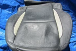 03-11 Saab 9-3 Aero Oem Black/creme Front Left Side Leather Seat Bottom Cover. Fixed Price $230.00.