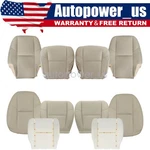 For 2007 2008 Cadillac Escalade Front / Second Row Leather Seat Cover Foam Tan. Fixed Price $150.99.