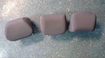 2016 17 Hyundai Accent Set Of 3 Rear Seat Headrests Gray Hatchback 58862. Fixed Price $274.00.