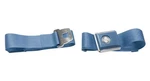 1964-73 Mustang; Oe Style Push Button Seat Belt; 60"; Medium Blue. Fixed Price $59.99.