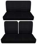 Fits 1958 1968 Ford Galaxie 2DOOR Front 50-50 Top And Rear Bench Seat Covers. Fixed Price $149.99.