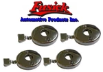 1970-1972 Buick Skylark Gs Bucket Seat Chrome Headrest Escutcheon Set. Fixed Price $64.00.