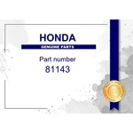 Genuine Honda Rear Headrest Free Guide Lh Part No. 81143-SDA-A01ZH. Fixed Price $25.02.