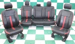 *rust* 18' F150 Crew Black Red Leather Heated Power Bucket Backseat Seats Set Oe. Fixed Price $1150.44.