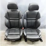 Damaged 04-10 Bmw E63 M6 Coupe Front ///m-sport Seat Pair Black Merino Leather. Fixed Price $539.00.