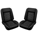 Tmi Bucket Seat Set Black Pro-series Sport Low Back With Gray Stitch. Fixed Price $1579.00.
