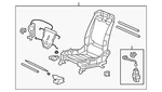 Genuine Honda Frame L Front Seat 81526-TP6-A01. Fixed Price $694.22.
