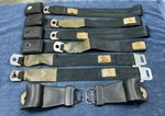 67 68 Mustang Gt Shelby Original Black Seat Belts Matching Set. Fixed Price $399.95.
