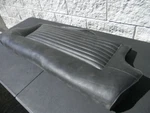 Fiat 850 Coupe Original Rear Interior Seat Bottom Black. Fixed Price $148.00.