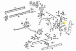 73-89 Mercedes R107 Used Right Passenger Outer Seat Hinge 0009108086 Oem. Fixed Price $105.05.