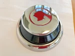 1920'S 1930'S Pontiac Nos Hubcap, Possibly 1940'S Reproduction 8-1/4" X 3-1/4". Fixed Price $100.00.