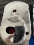 68 69 Amc Amx Javelin Seat Lever Side Trim Hinge Cover Left Oem. Fixed Price $55.00.