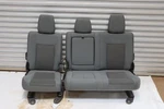 2011-2016 Ford F250 Sd Crew Cab Rear Seat Complete Gray Cloth Oem. Fixed Price $450.00.