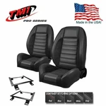Tmi Pro Series Sport Bucket Seat Set + Rear For 1972 - 1973 Mustang Coupe. Fixed Price $2423.99.
