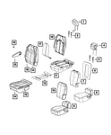 Genuine Mopar Rear Center Seat Back Cover 6EC82DX9AA. Fixed Price $91.90.